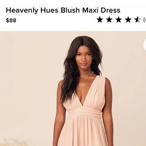 Lulus blush maxi dress
